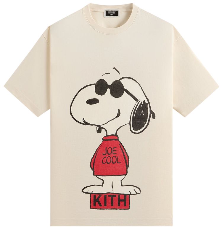 Kith For Peanuts Joe Cool Vintage Tee Sandrift