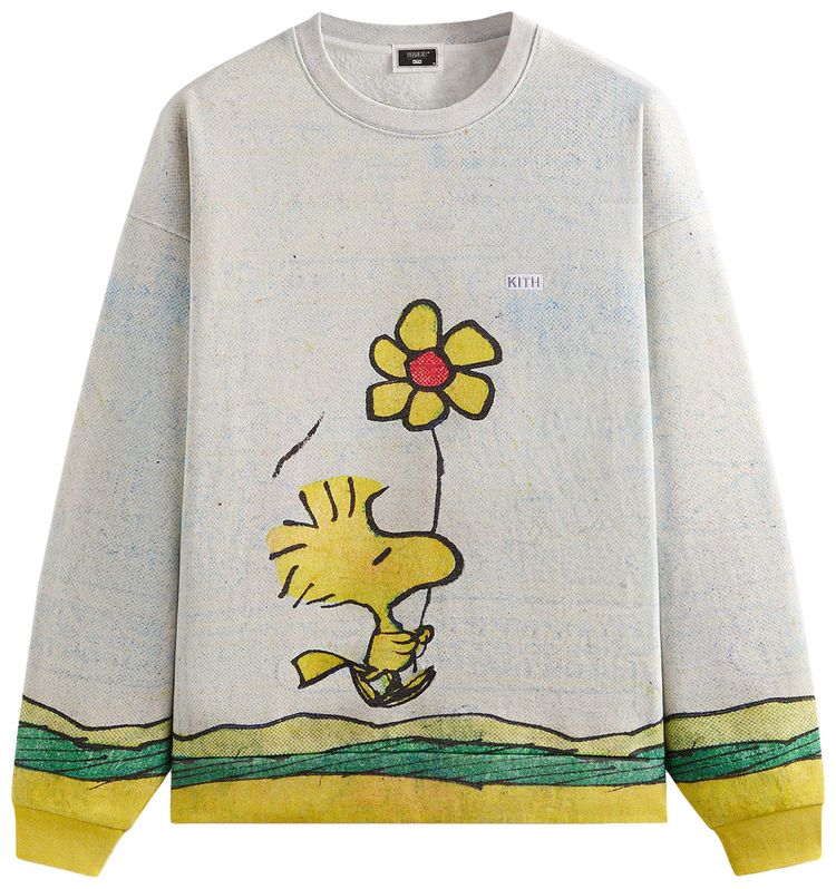 Kith For Peanuts Woodstock Comic Nelson Crewneck Chalk