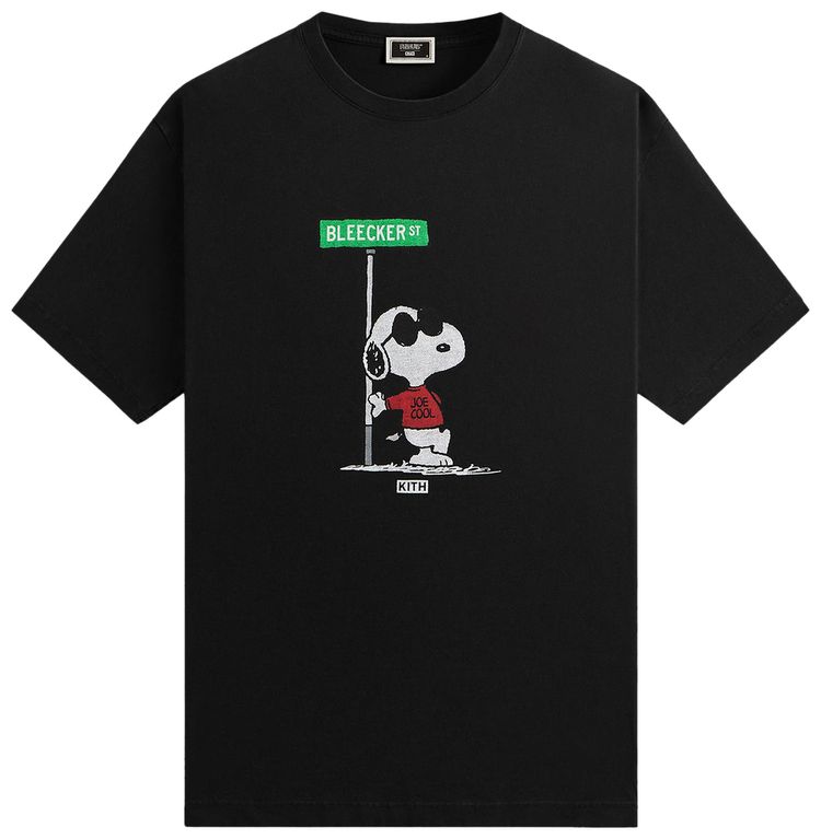Kith For Peanuts Joe Cool Street Tee Black