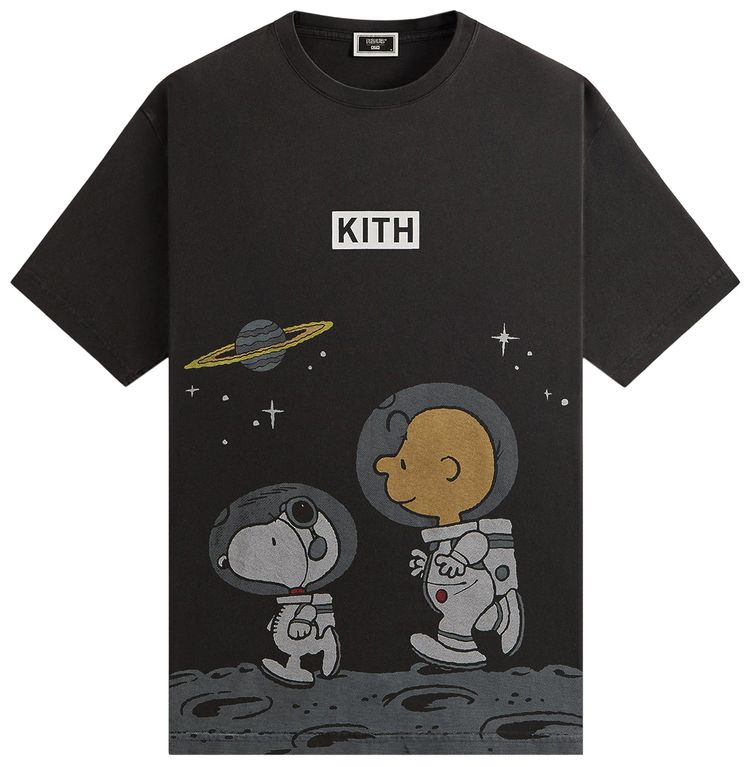 Kith For Peanuts Space Vintage Tee Black