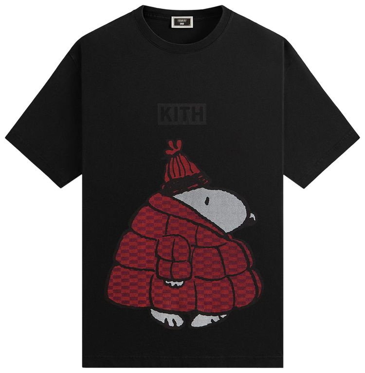 Kith For Peanuts Puffer Vintage Tee Black