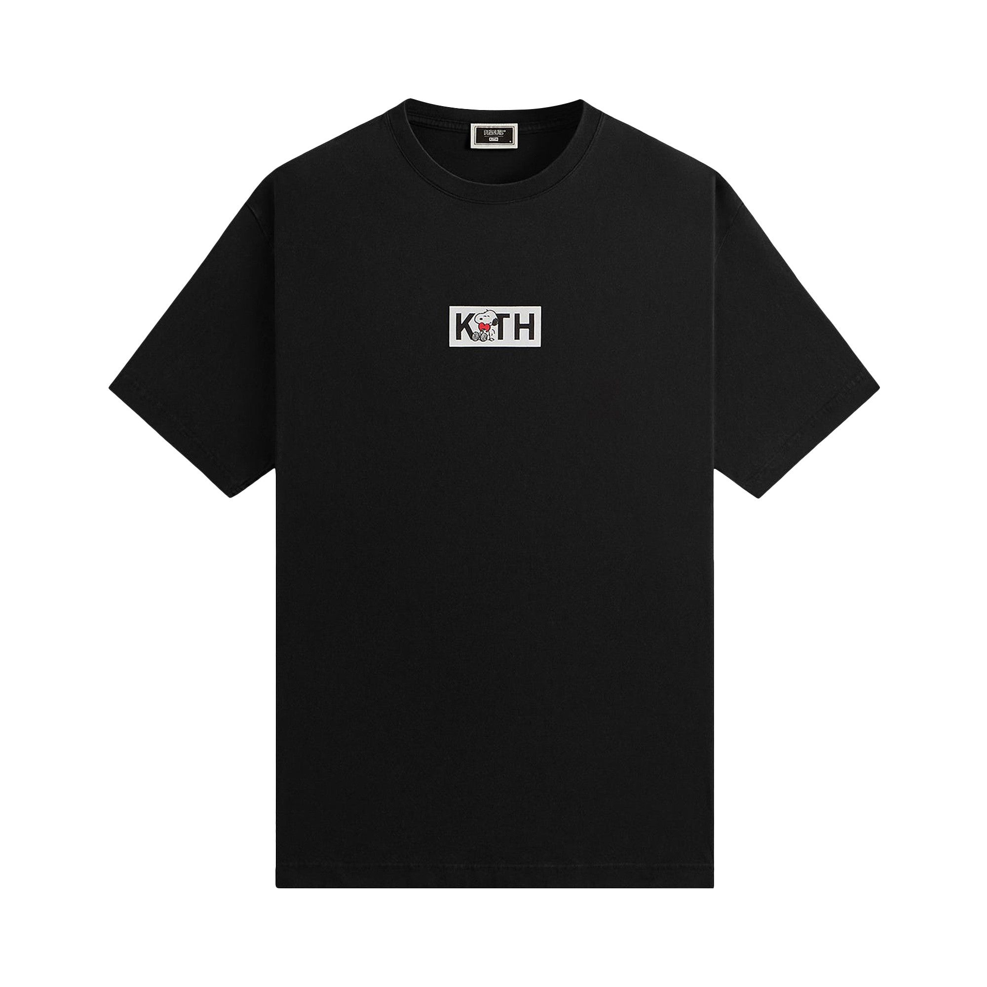 ★25SS 入手困難★Kith for Peanuts Doghouse Classic Logo Tee Kith for Peanuts Snoopy Classic Logo Tee - Black – Kith Europe