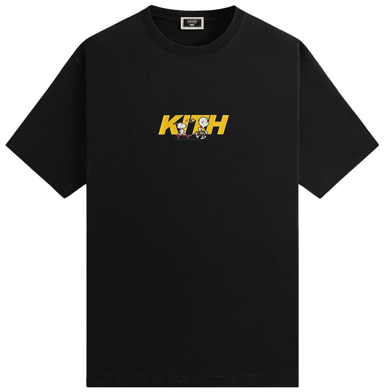 Kith For Peanuts Skateboard Fast Logo Tee Black