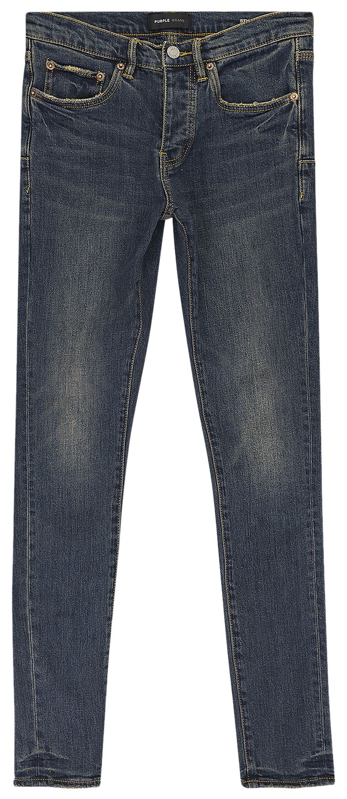 PURPLE BRAND Low Rise Slim Jeans Dark Indigo