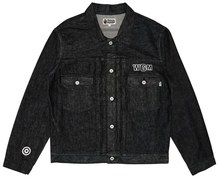 GOAT Exclusive BAPE Pearl Shark Denim Jacket Type 02 Black