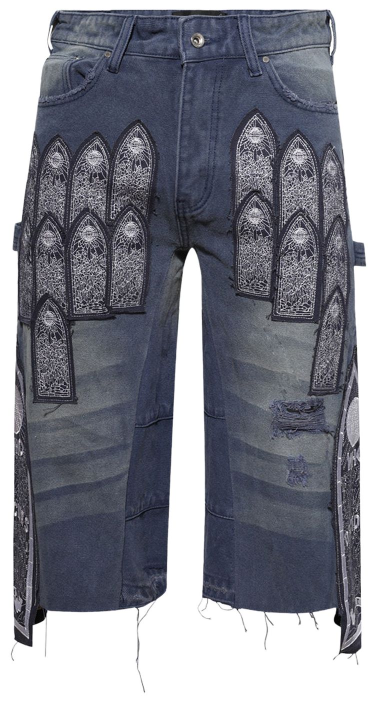 Who Decides War Patch Arched Carpenter Short Indigo