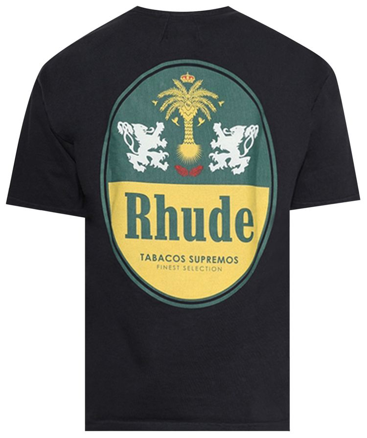 Rhude Tabaco Tee Vintage Black