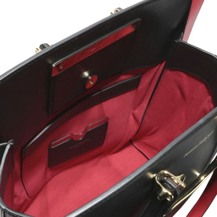 Alexander McQueen The Tall Story Handbag BlackRed