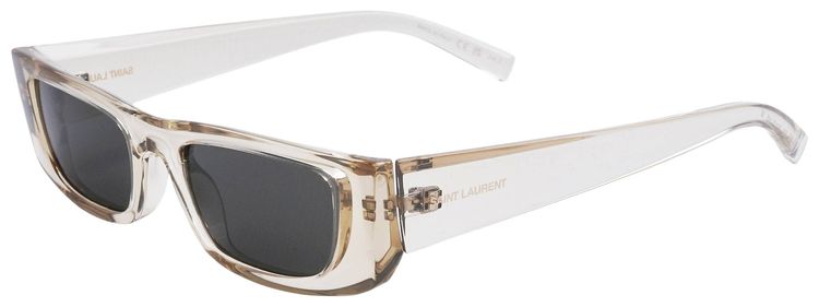 Saint Laurent Square Injection Sunglasses BeigeGrey
