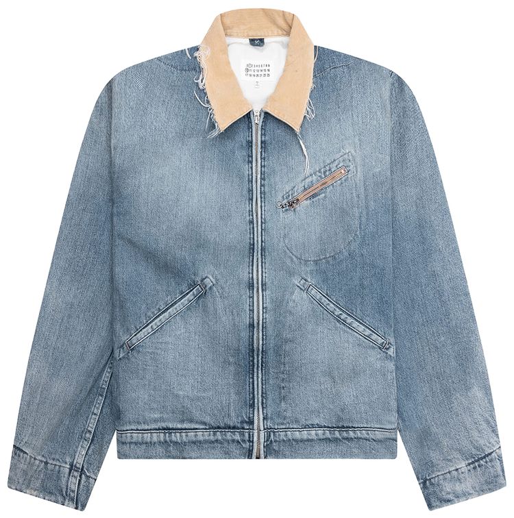 Maison Margiela Denim Sports Jacket Light Blue