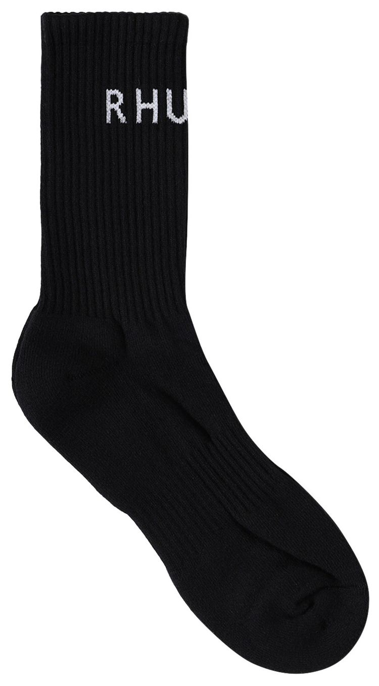 Rhude Classic Logo Sock BlackWhite