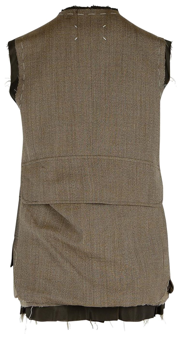Maison Margiela Quilted Gilet Olive
