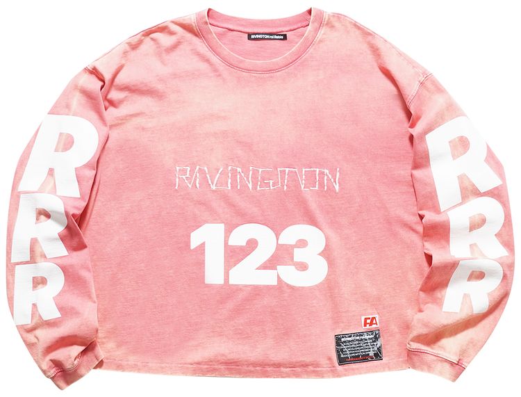 RIVINGTON roi Rebis Uso 123 CVA Long Sleeve Tee Pink