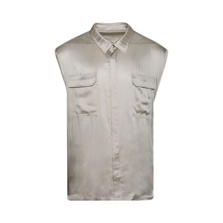Rick Owens Jumbo Sleeveless Shirt Dinge