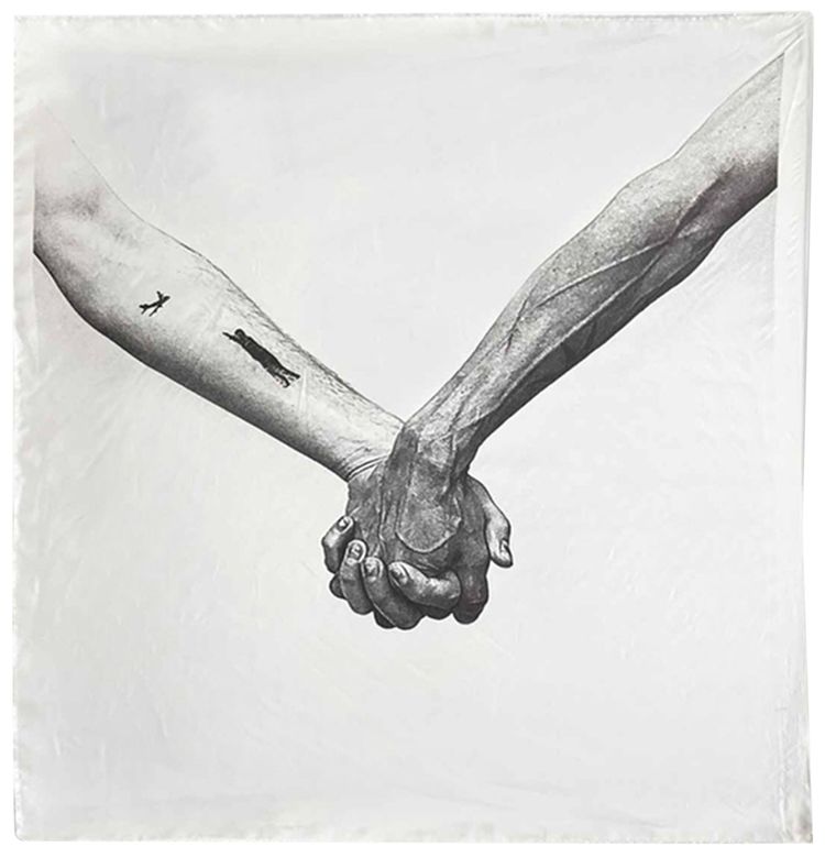 Rick Owens Woven Flag MilkBlack