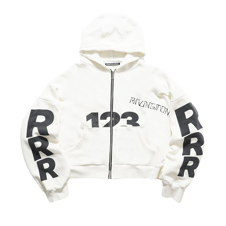 RIVINGTON roi Rebis Uso 123 CVA Zip Hoodie Max White