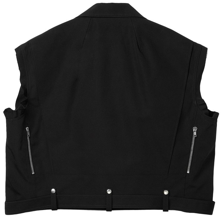 Rick Owens Bauhaus Stooges Cropped Vest Black