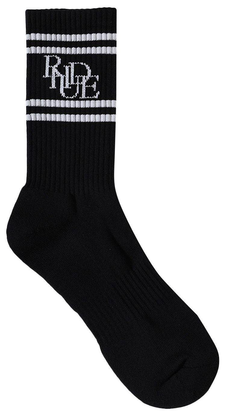 Rhude Scrambler Sock BlackWhite