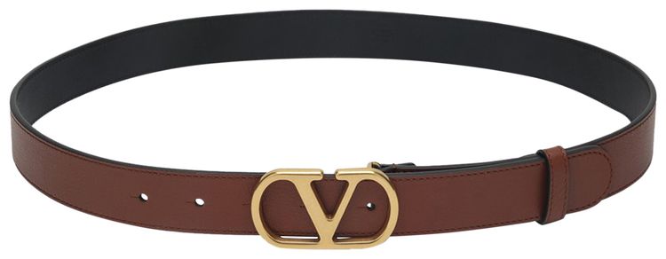 Valentino Vlogo Signature Belt Deep Caramel
