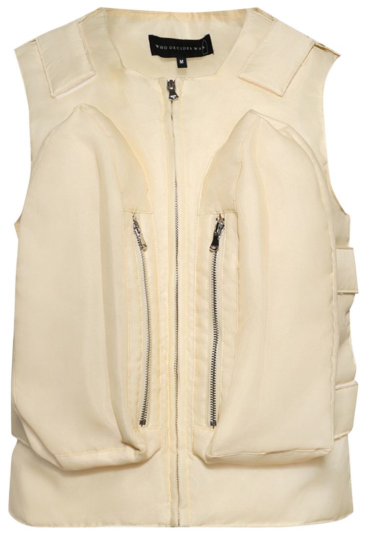 Who Decides War Organza Bullet Point Vest Tan