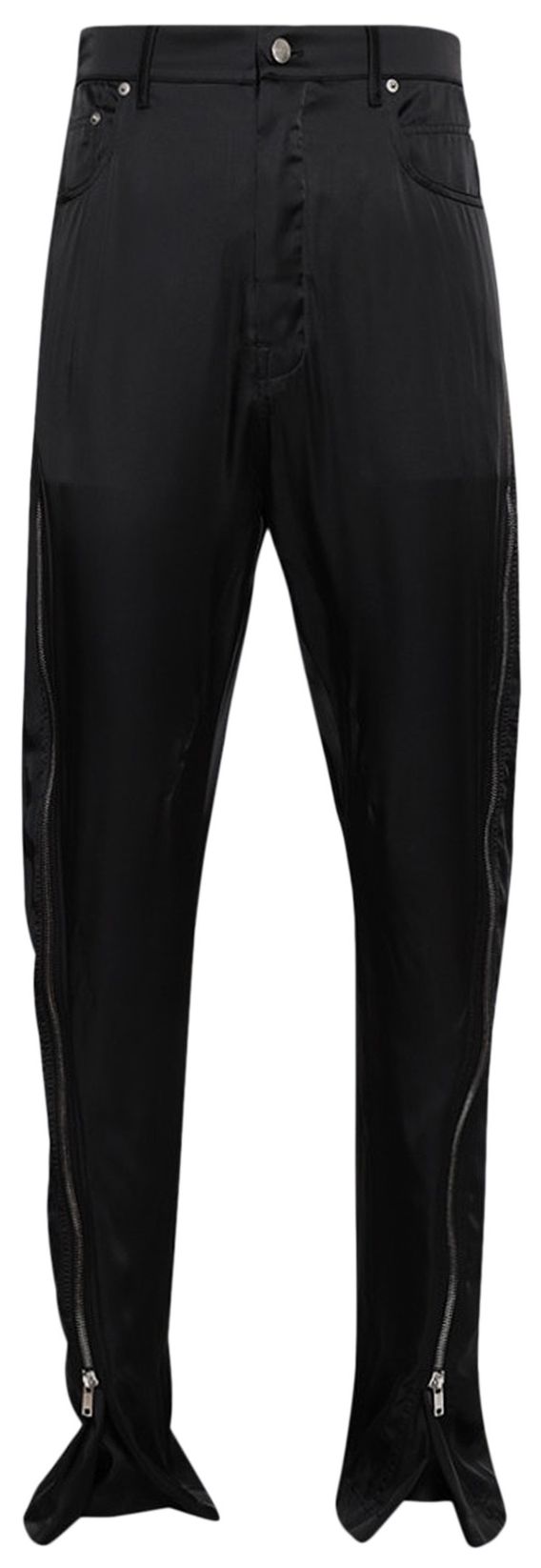 Rick Owens Bolan Banana Zip Pants Black