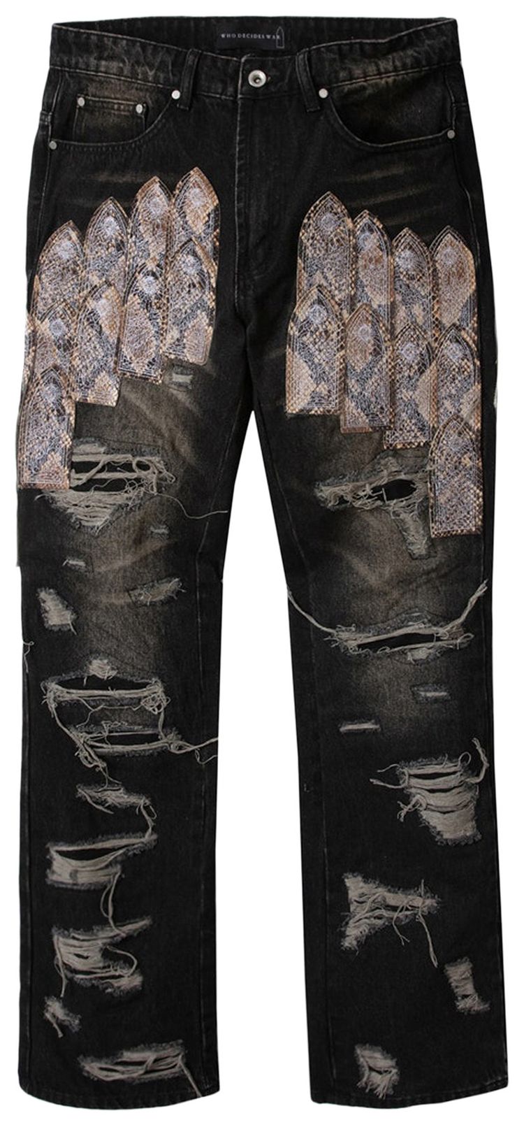 Who Decides War Patched Arch Mocha Denim Chestnut