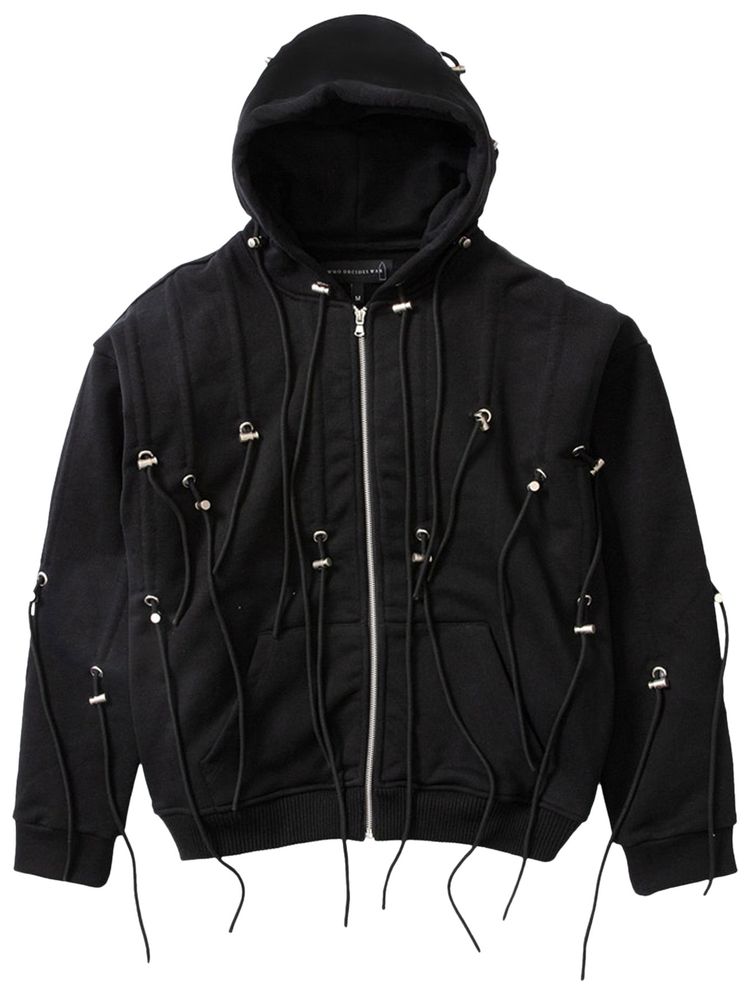 Who Decides War String Theory Zip Up Hoodie Coal