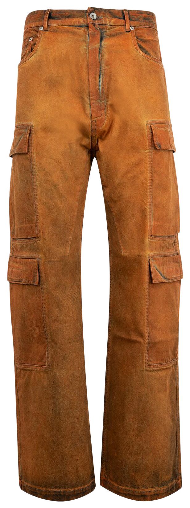 Rick Owens DRKSHDW Double Cargo Jeans Orange
