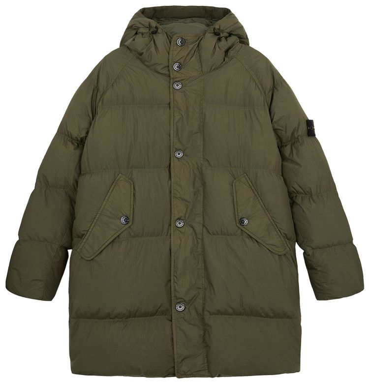 Stone Island Hooded Puffer Jacket Musk