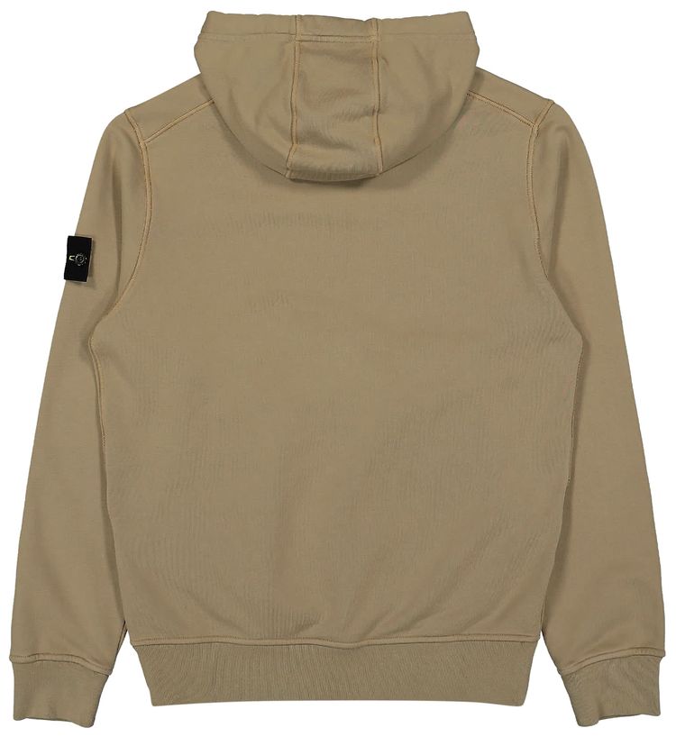 Stone Island Fleece Garment Dyed Hoodie Sand