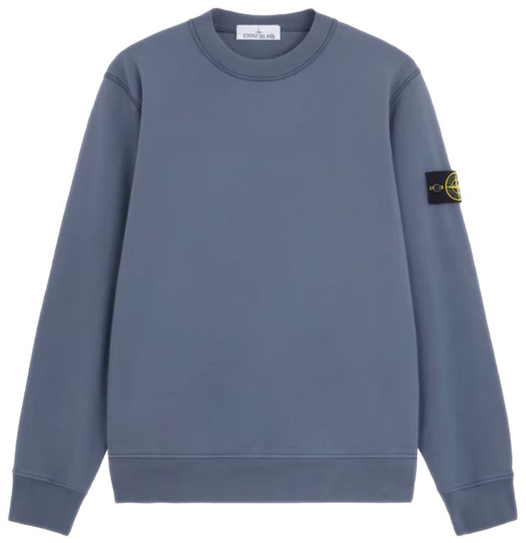 Stone Island Fleece Crewneck Sweatshirt Mid Blue