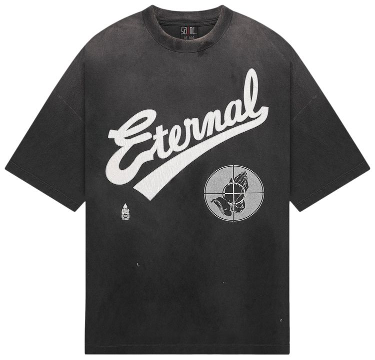 SAINT Mxxxxxx x Fear Of God Short Sleeve T Shirt Black