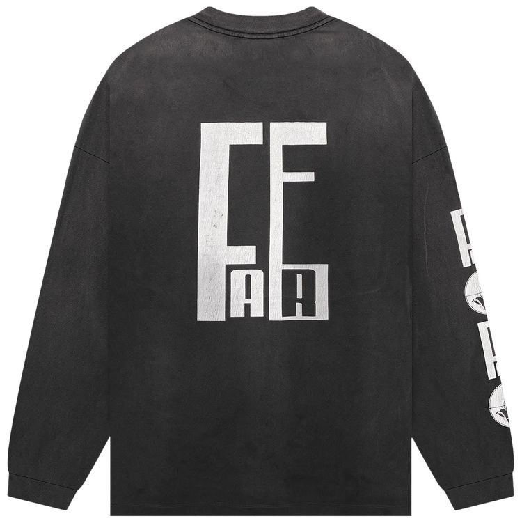 SAINT Mxxxxxx x Fear Of God Long Sleeve T Shirt Black