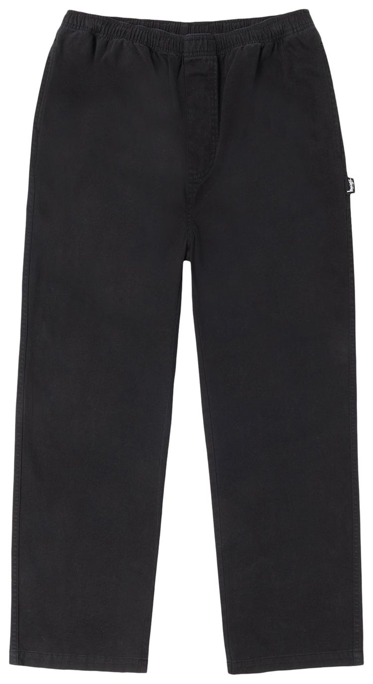 Stussy Beach Pant Cotton Twill Black