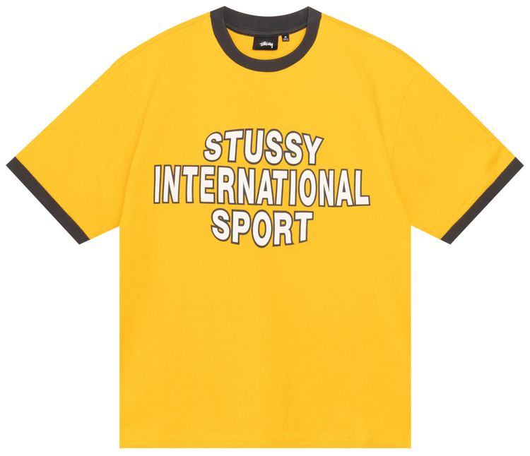 Stussy Sport Ringer Tee Gold