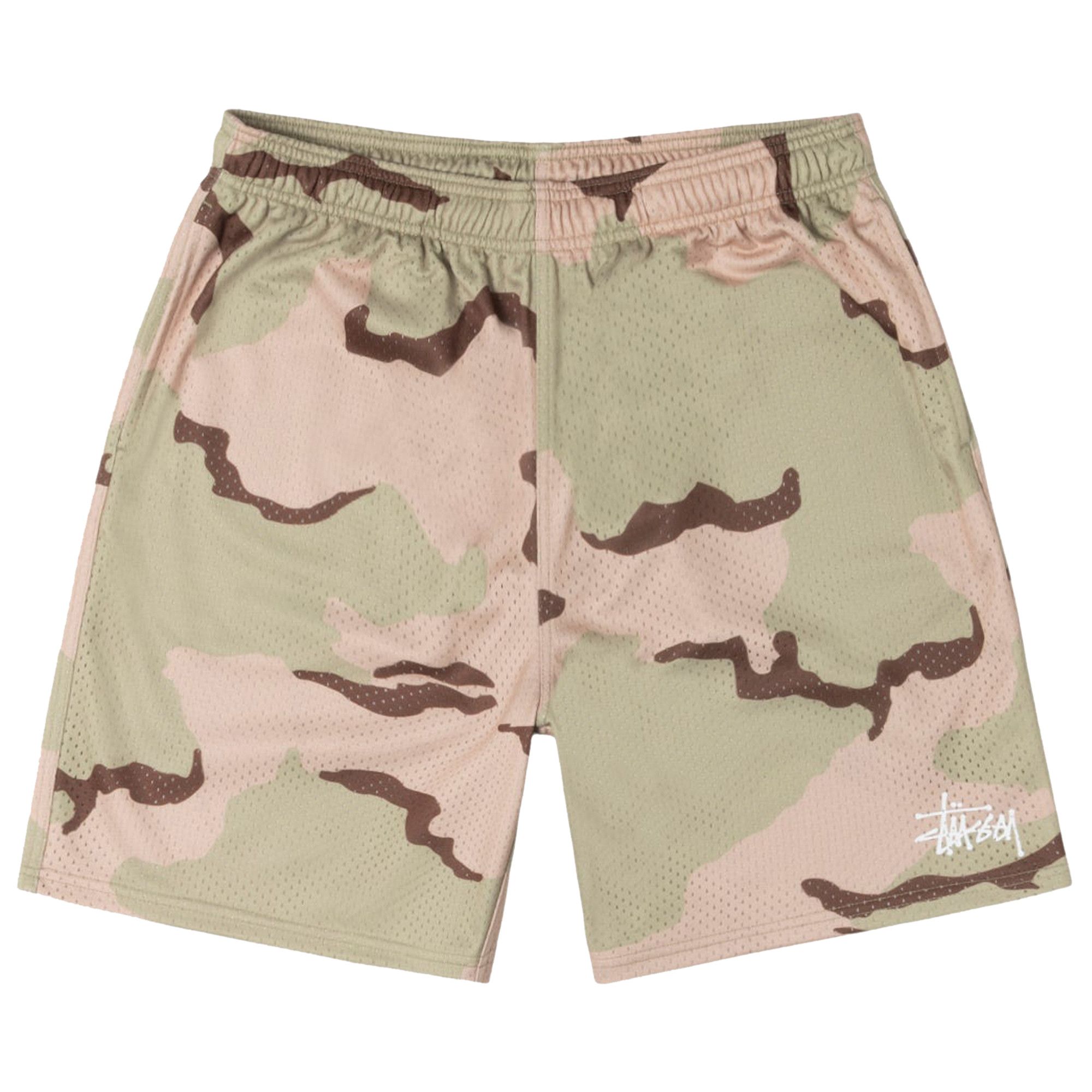 Buy Stussy Basic Mesh Short 'Sand Camo' - 112335 SAND | GOAT
