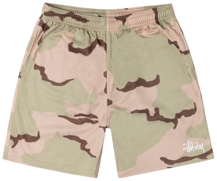 Stussy Basic Mesh Short Sand Camo