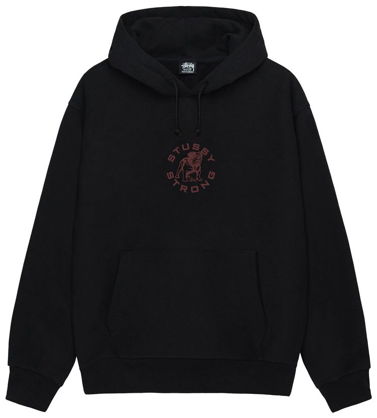 Stussy Strong Mac Hoodie Black