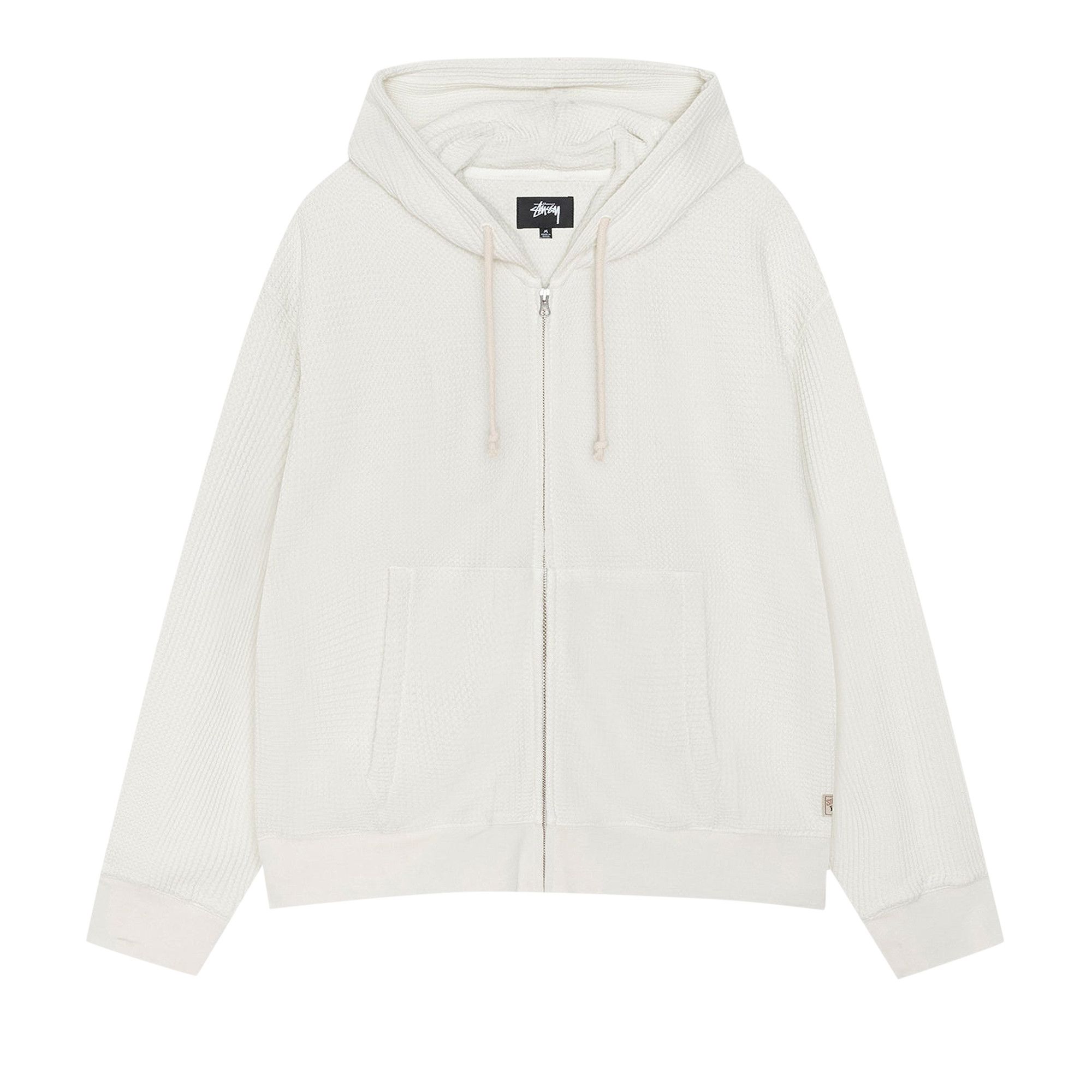 トップス stussy DOUBLE LAYER WAFFLE ZIP HOODIE Stussy Double Layer Waffle Zip Hoodie Blue Men's - SS25 - US
