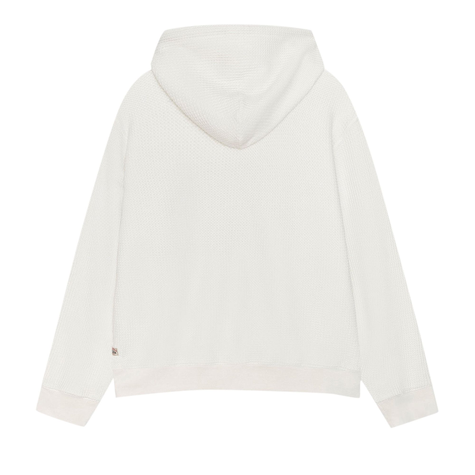 Buy Stussy Double Layer Waffle Zip Hoodie 'Off White