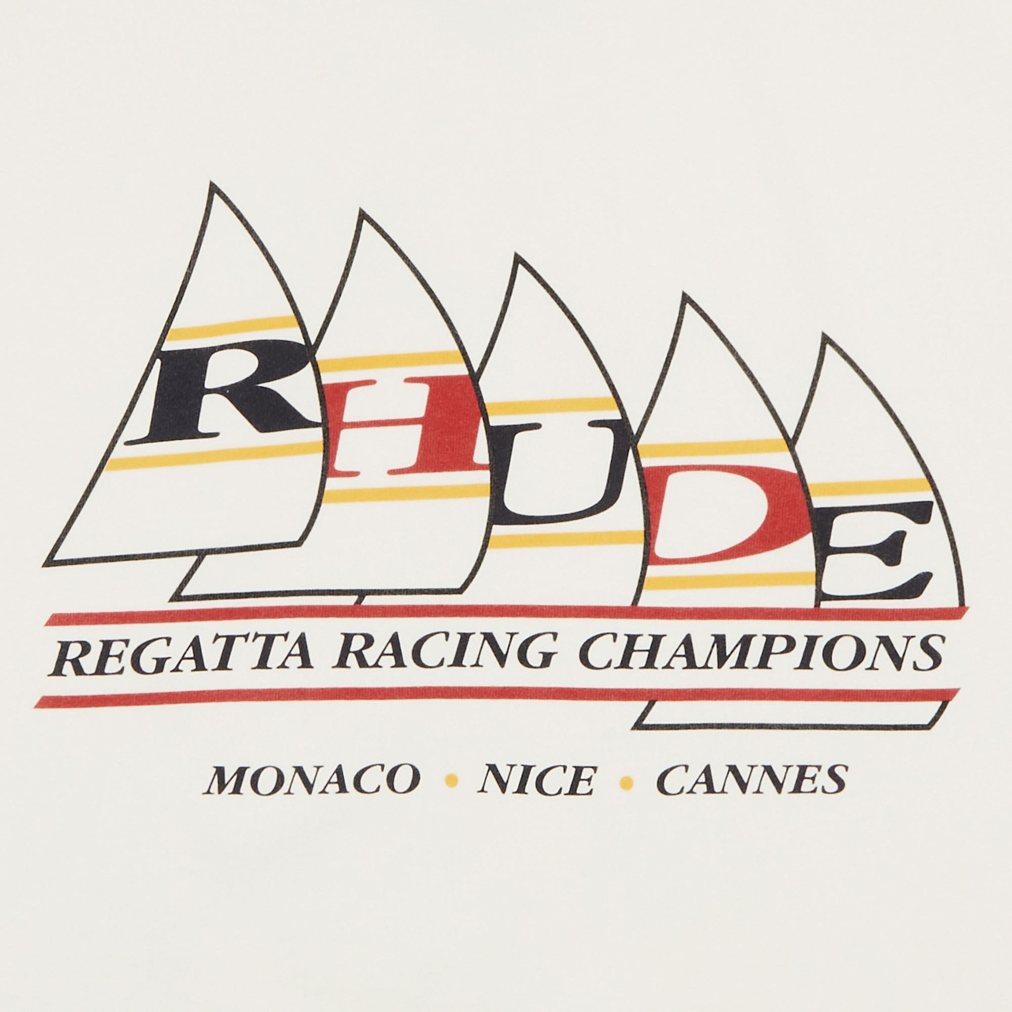 Buy Rhude Regatta Champions Tee 'Vintage White