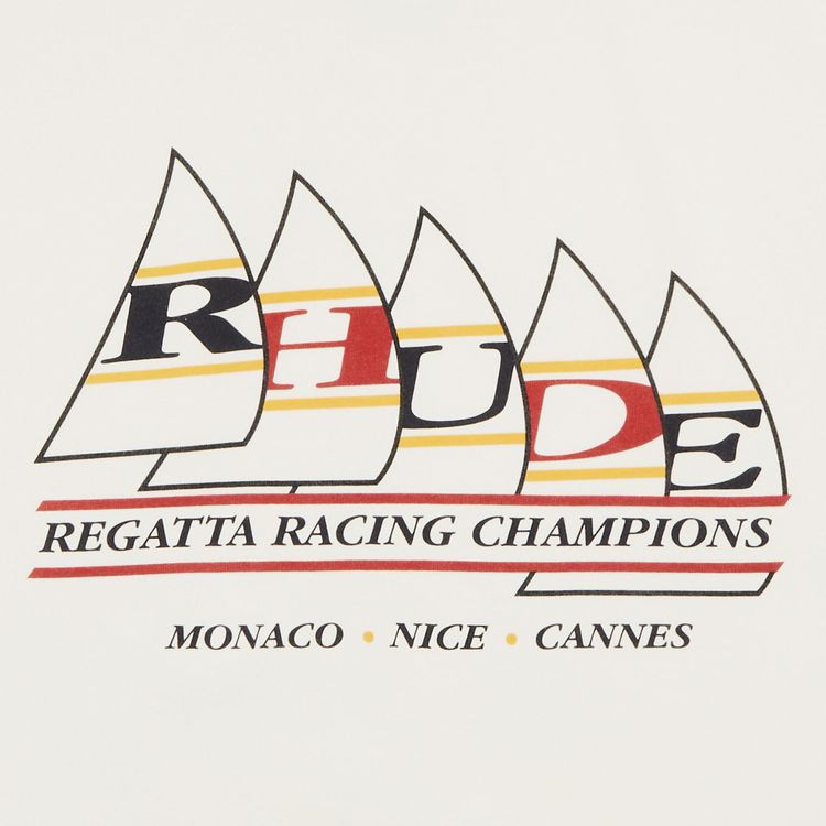 Rhude Regatta Champions Tee Vintage White