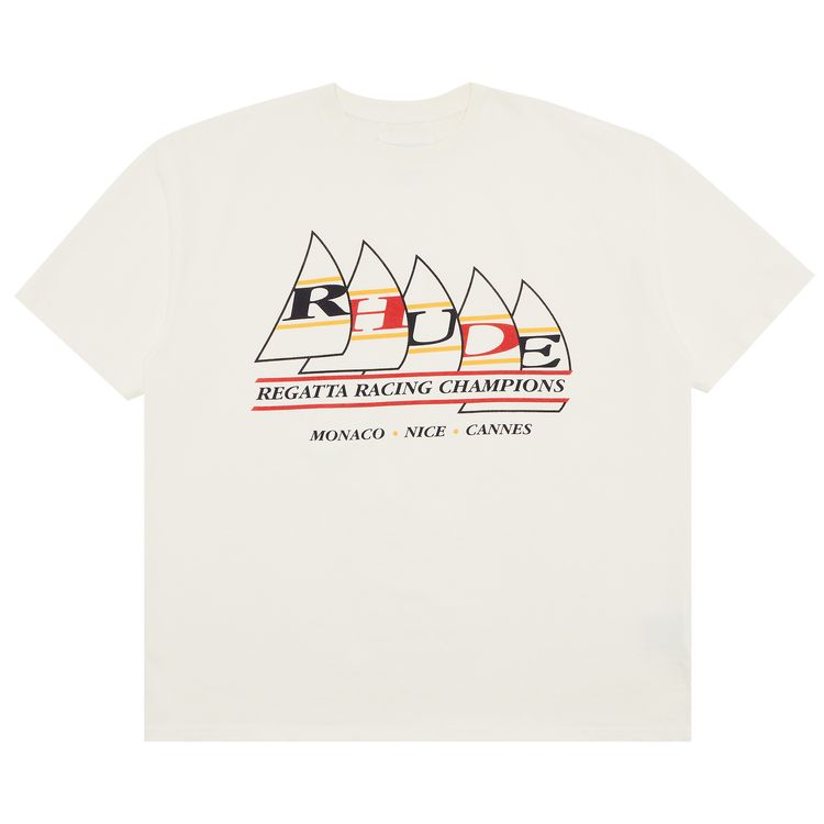Rhude Regatta Champions Tee Vintage White