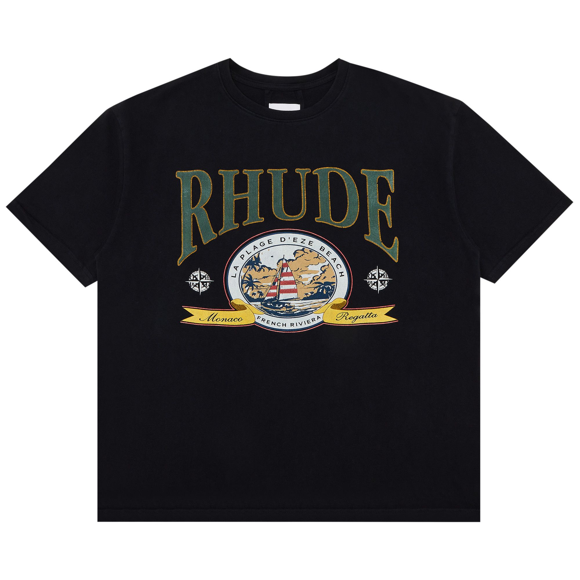 Buy Rhude Monaco Regatta Tee 'Vintage Black