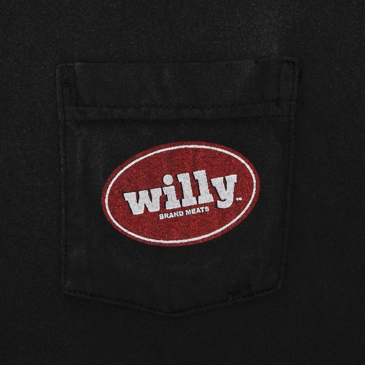 Willy Chavarria Chorizo Destroyed Easy Tee Washed Black