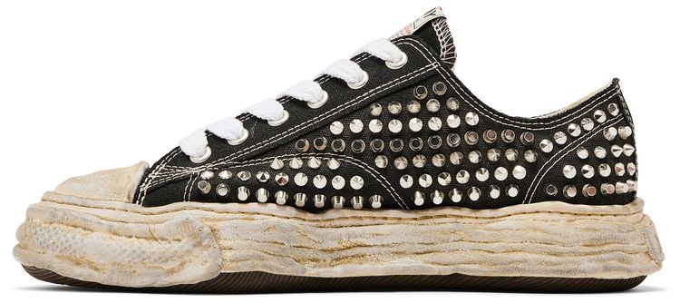 Maison Mihara Yasuhiro Peterson 23 OG Sole Studded Canvas Low Black