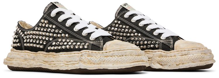 Maison Mihara Yasuhiro Peterson 23 OG Sole Studded Canvas Low Black