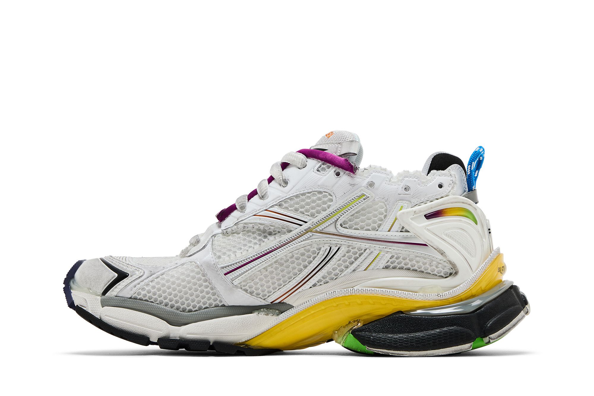 スニーカー BALENCIAGA Men Sneakers White 772774WRUNG 9800 Men's Runner Gradient Sneaker in White/multicolored