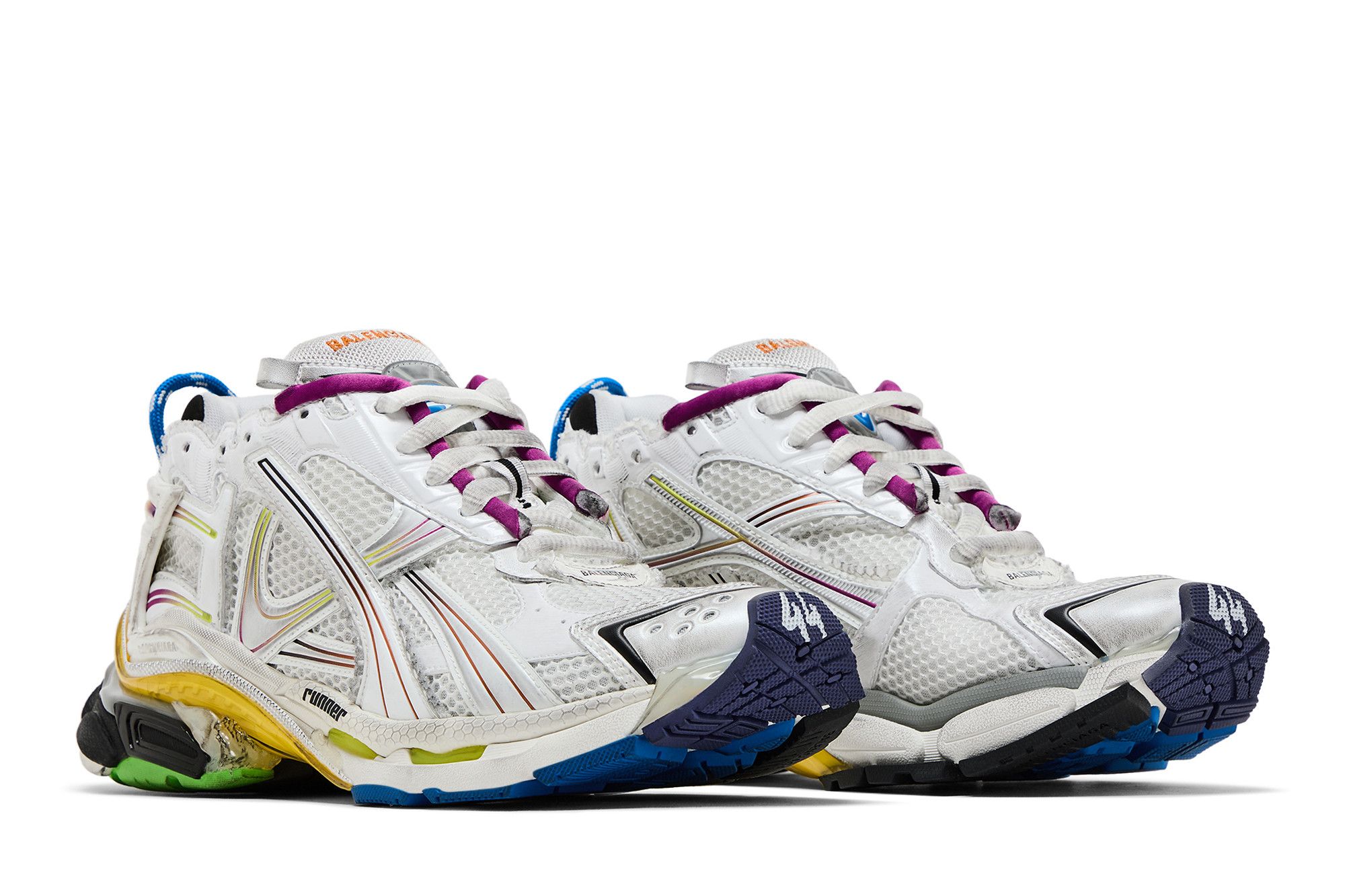 スニーカー BALENCIAGA Multicolor Runner sneakers (772774WRUNG 9800) Balenciaga Runner Sneaker - White / Multicolor – Kith