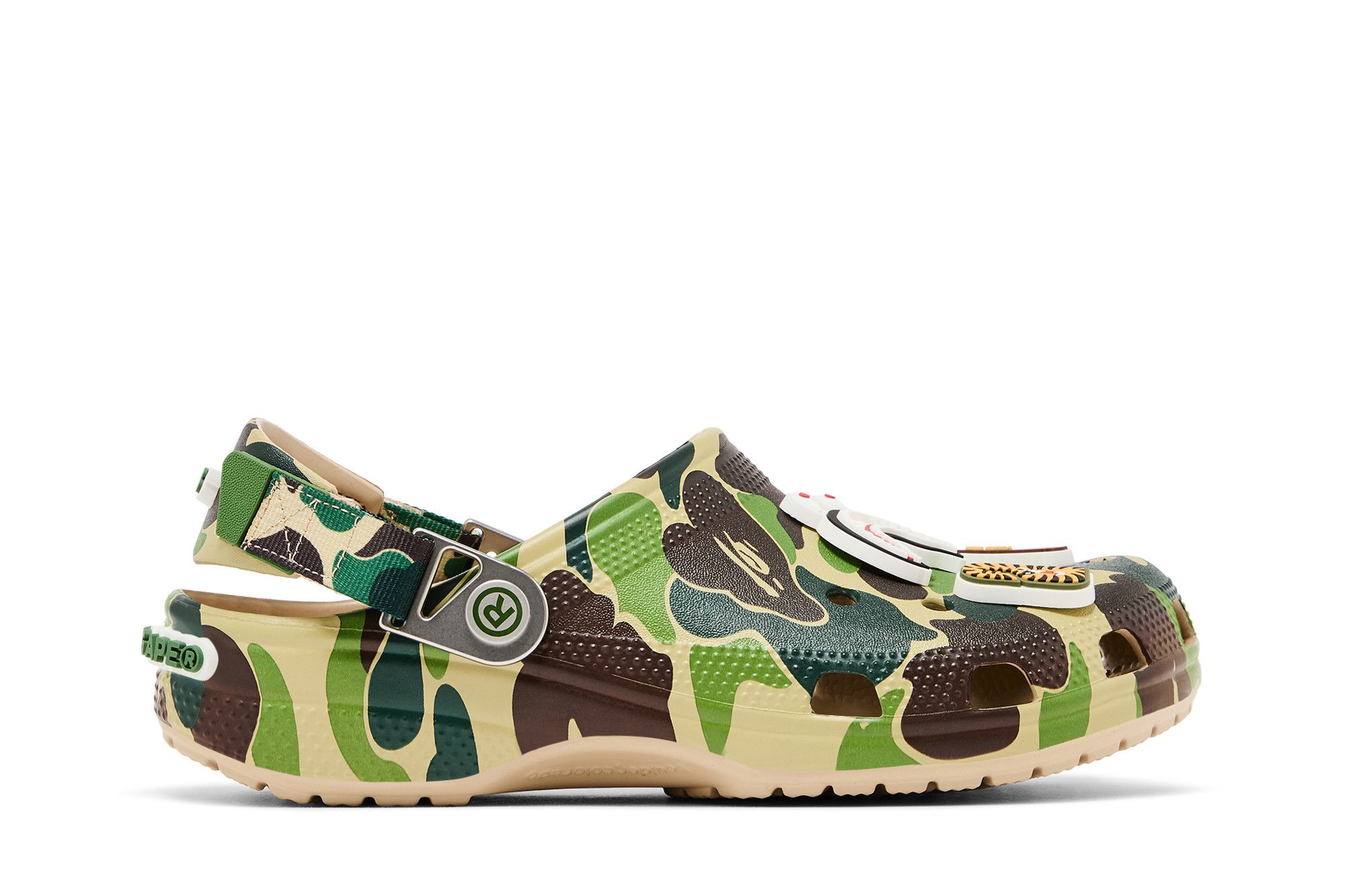 A BATHING APE®︎ × Crocs Clog Abc Camo Green 209627-212
